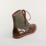 Anne Boots (Brown/Olive)