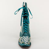 Flora Embroidered Boots (Emerald Green)