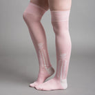 Clocked Silk Stockings (Pink)