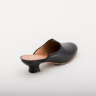 Sophie 18th Century Leather Mules (Black)(1760-1790)